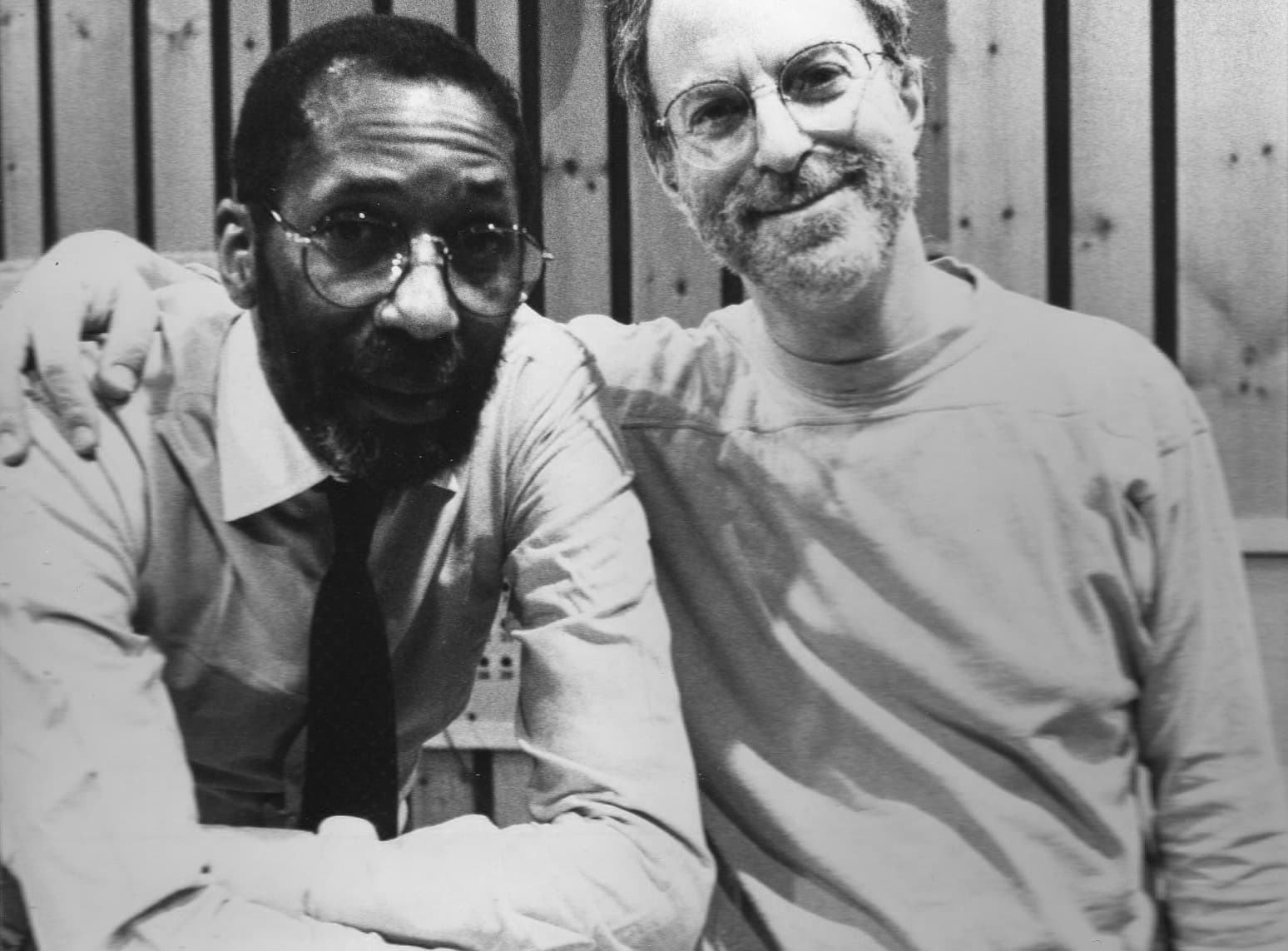 1991. At The Record Plant in NYC with the great bassist and warm friend, Ron Carter.