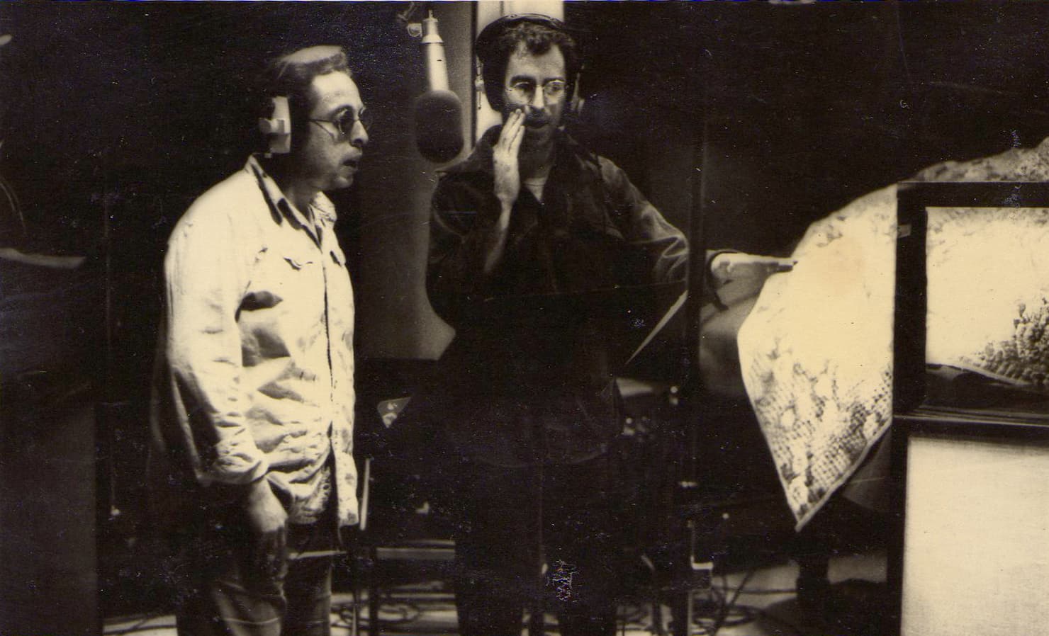 1976. In the studio with Hirth Martinez.